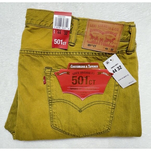 Levi's 501 CT  Big & Tall Men’s W44 L32 Customized  & Tapered  Buttonfly Jeans - Picture 3 of 10